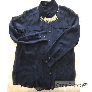 Club Monaco silk button down